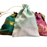 Upcycled Sari Drawstring Gift Bag