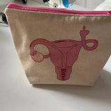 Sassy Angry Uterus Zippered Pouch