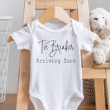 Tie Breaker Pregnancy Announcement Baby Bodysuit