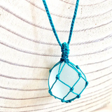 Fishnet Sea Glass Necklace